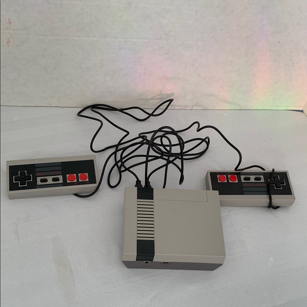 Classic Gaming Console with Controllers - Gray